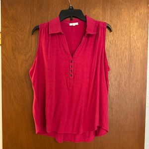 Sleeveless Pink Women's Top